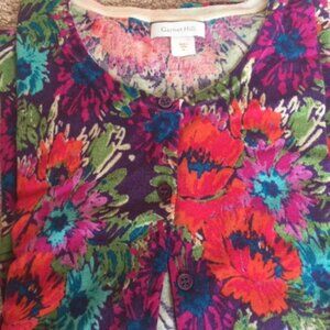 Garnet Hill Merino Wool Cardigan Medium